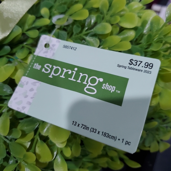 NEW Green Plants 🌿 Table Runner Mat Cover Indoors Outdoors Home Decor L👀K 🌱🌿 - Picture 9 of 12